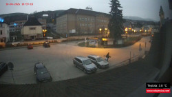 Střed obce Rokytnice nad Jizerou