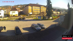 Střed obce Rokytnice nad Jizerou