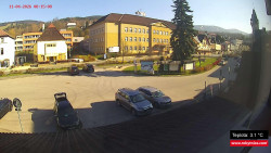 Střed obce Rokytnice nad Jizerou