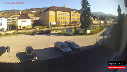 Střed obce Rokytnice nad Jizerou