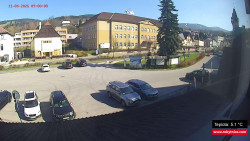 Střed obce Rokytnice nad Jizerou