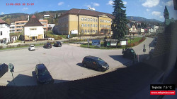 Střed obce Rokytnice nad Jizerou