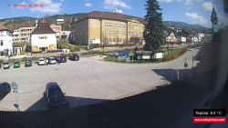 Střed obce Rokytnice nad Jizerou