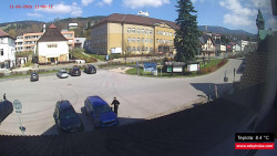 Střed obce Rokytnice nad Jizerou