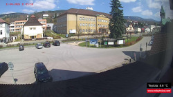 Střed obce Rokytnice nad Jizerou