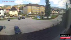 Střed obce Rokytnice nad Jizerou