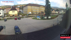 Střed obce Rokytnice nad Jizerou