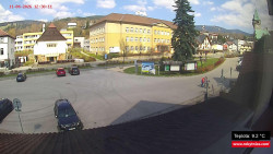 Střed obce Rokytnice nad Jizerou