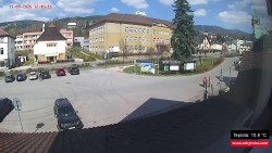 Střed obce Rokytnice nad Jizerou