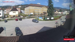 Střed obce Rokytnice nad Jizerou