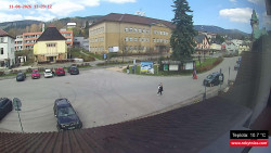 Střed obce Rokytnice nad Jizerou