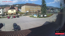 Střed obce Rokytnice nad Jizerou