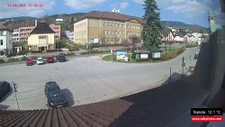 Střed obce Rokytnice nad Jizerou