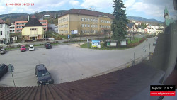 Střed obce Rokytnice nad Jizerou