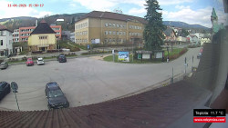 Střed obce Rokytnice nad Jizerou