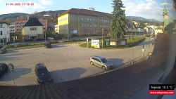 Střed obce Rokytnice nad Jizerou