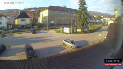 Střed obce Rokytnice nad Jizerou