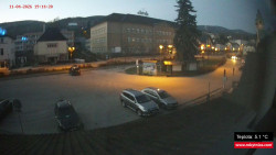 Střed obce Rokytnice nad Jizerou