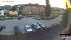 Střed obce Rokytnice nad Jizerou