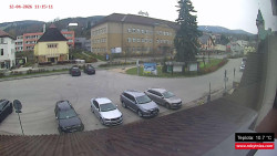 Střed obce Rokytnice nad Jizerou