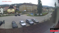 Střed obce Rokytnice nad Jizerou