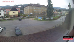 Střed obce Rokytnice nad Jizerou