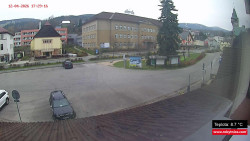 Střed obce Rokytnice nad Jizerou