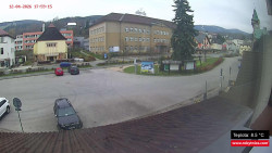 Střed obce Rokytnice nad Jizerou