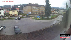 Střed obce Rokytnice nad Jizerou