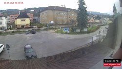 Střed obce Rokytnice nad Jizerou