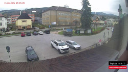 Střed obce Rokytnice nad Jizerou