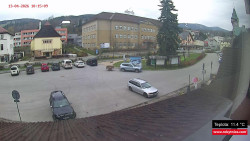 Střed obce Rokytnice nad Jizerou