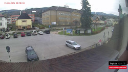 Střed obce Rokytnice nad Jizerou