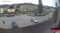 Střed obce Rokytnice nad Jizerou