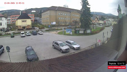 Střed obce Rokytnice nad Jizerou