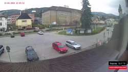 Střed obce Rokytnice nad Jizerou