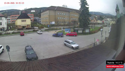 Střed obce Rokytnice nad Jizerou