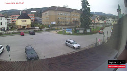 Střed obce Rokytnice nad Jizerou