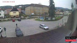 Střed obce Rokytnice nad Jizerou