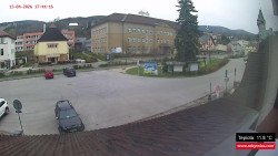 Střed obce Rokytnice nad Jizerou