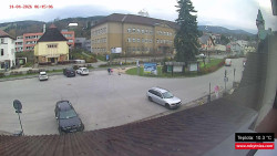 Střed obce Rokytnice nad Jizerou