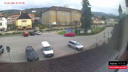 Střed obce Rokytnice nad Jizerou