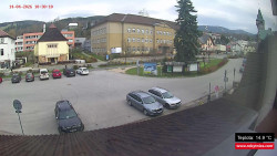 Střed obce Rokytnice nad Jizerou