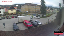 Střed obce Rokytnice nad Jizerou