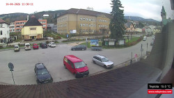 Střed obce Rokytnice nad Jizerou