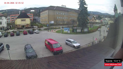 Střed obce Rokytnice nad Jizerou