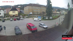 Střed obce Rokytnice nad Jizerou