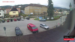 Střed obce Rokytnice nad Jizerou