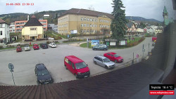 Střed obce Rokytnice nad Jizerou