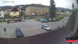 Střed obce Rokytnice nad Jizerou